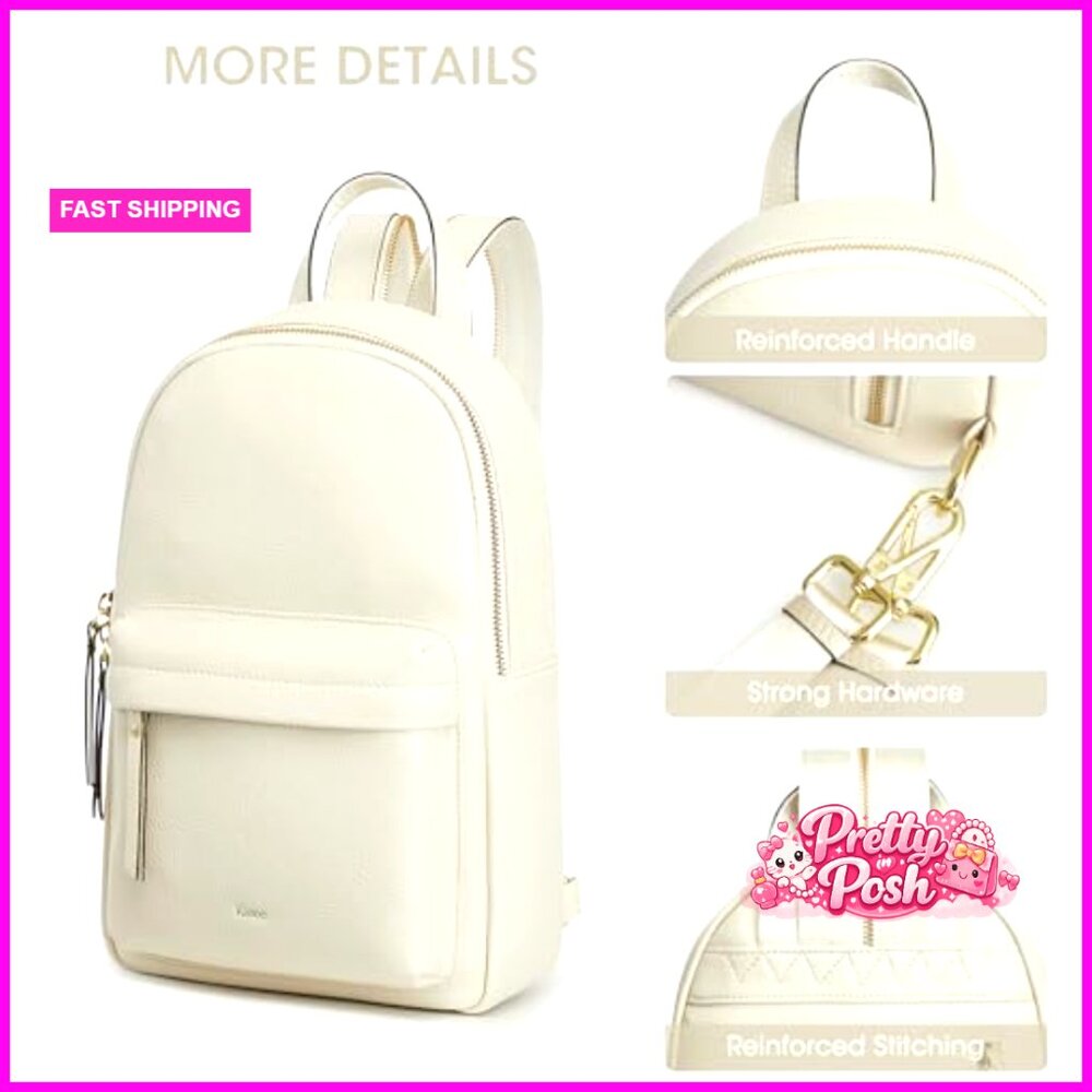 Leather Sling Backpack with RFID Blocking, Crossb… - image 7